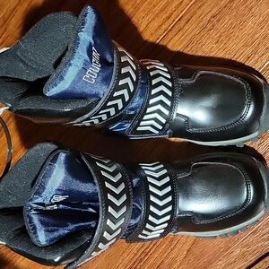Cougar Black and Blue Kids Snow Boots